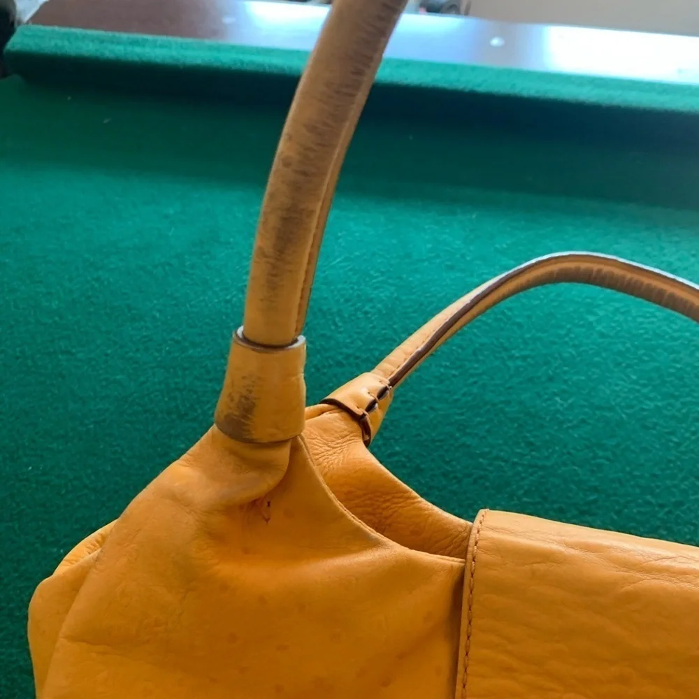 Kate spade handbag ostrich leather